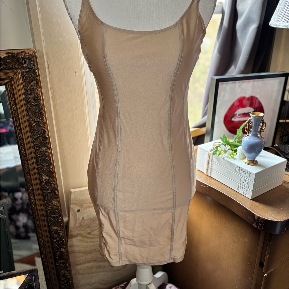 Forever 21 Champagne Satin Bodycon dress